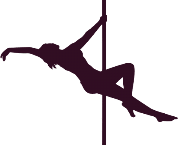 Pole Dancer Silhouette Vector Png Clipart (640x480), Png Download