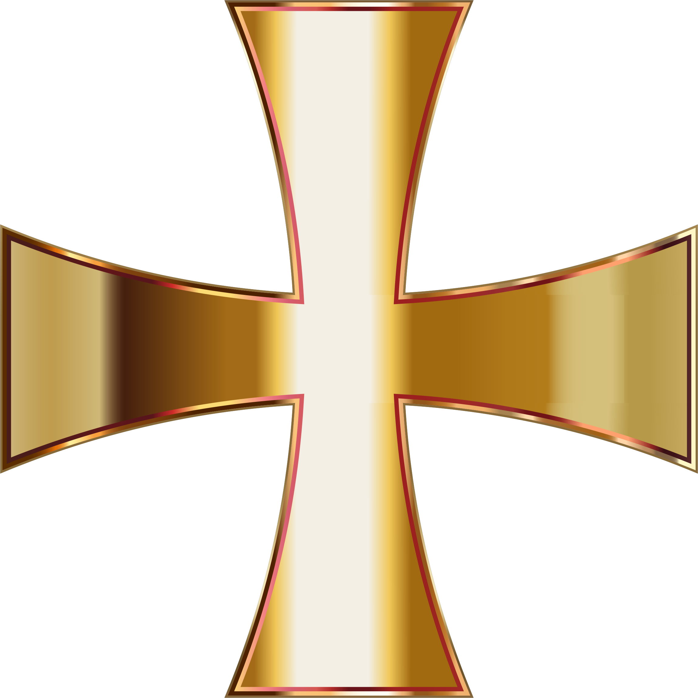 Medium Image - Gold Cross No Background Clipart, free png download.