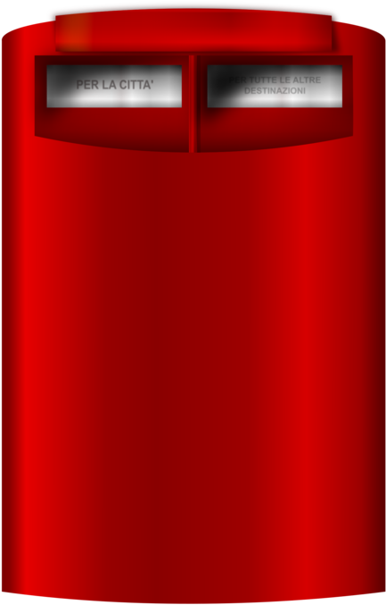 Email Box Post Box Letter Box - Cylinder Clipart (563x750), Png Download