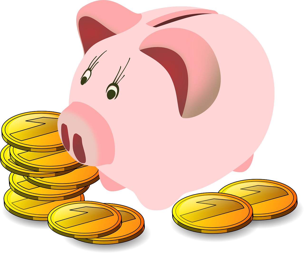 Condor Capital Management Blog - Transparent Background Piggy Bank Clipart - Png Download (1280x1066), Png Download