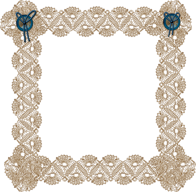 Heart Clipart Doily - Фоторамка Кружева - Png Download (640x627), Png Download