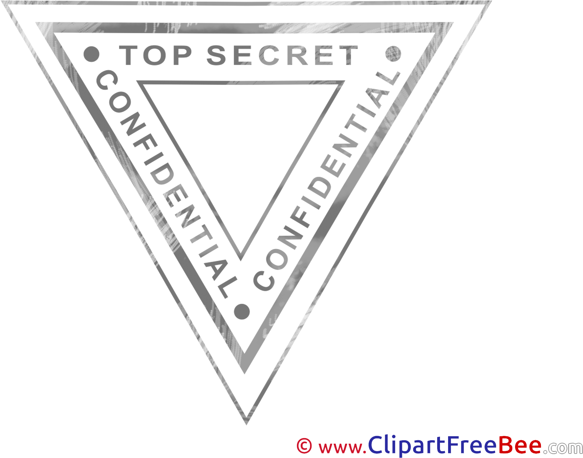 Top Secret Stamp Illustrations For Free - Triangle Clipart (2300x1725), Png Download