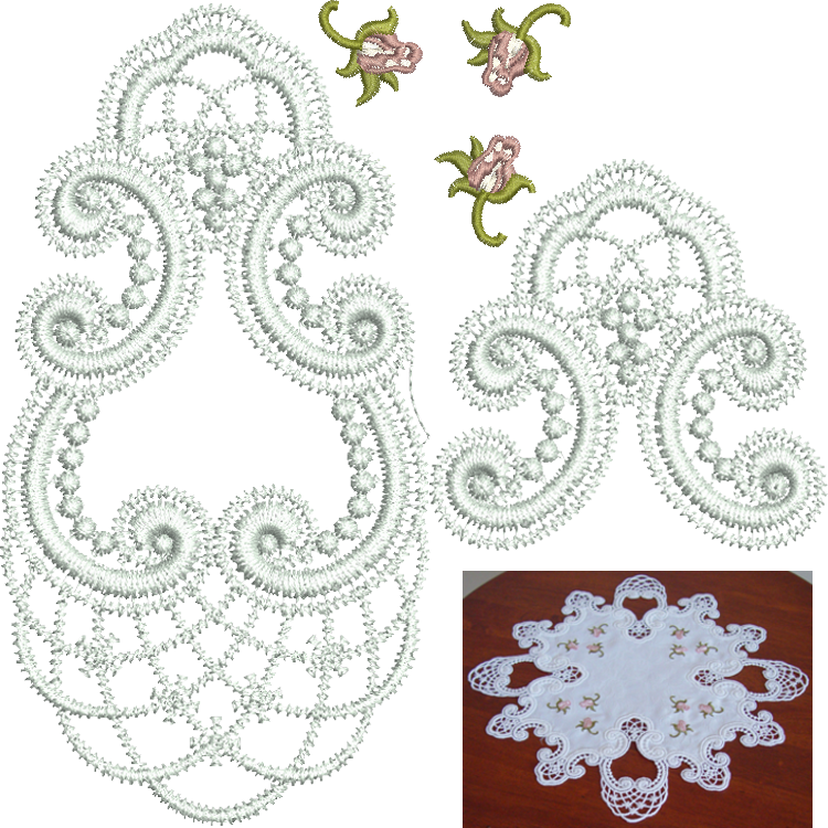 Tamah Lace Doily - Needlework Clipart (750x750), Png Download