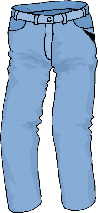 Jeans Png - Jeans Clipart Transparent Png (416x849), Png Download