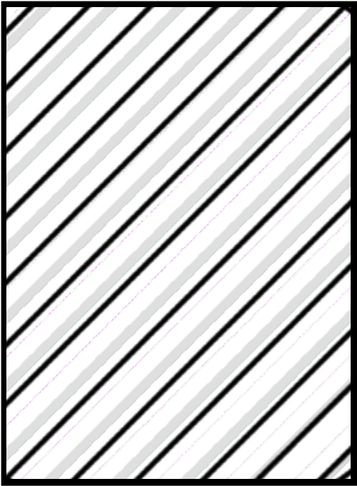 Square Rectangle Stripes Black White Transparent Border - Black-and-white Clipart (504x686), Png Download
