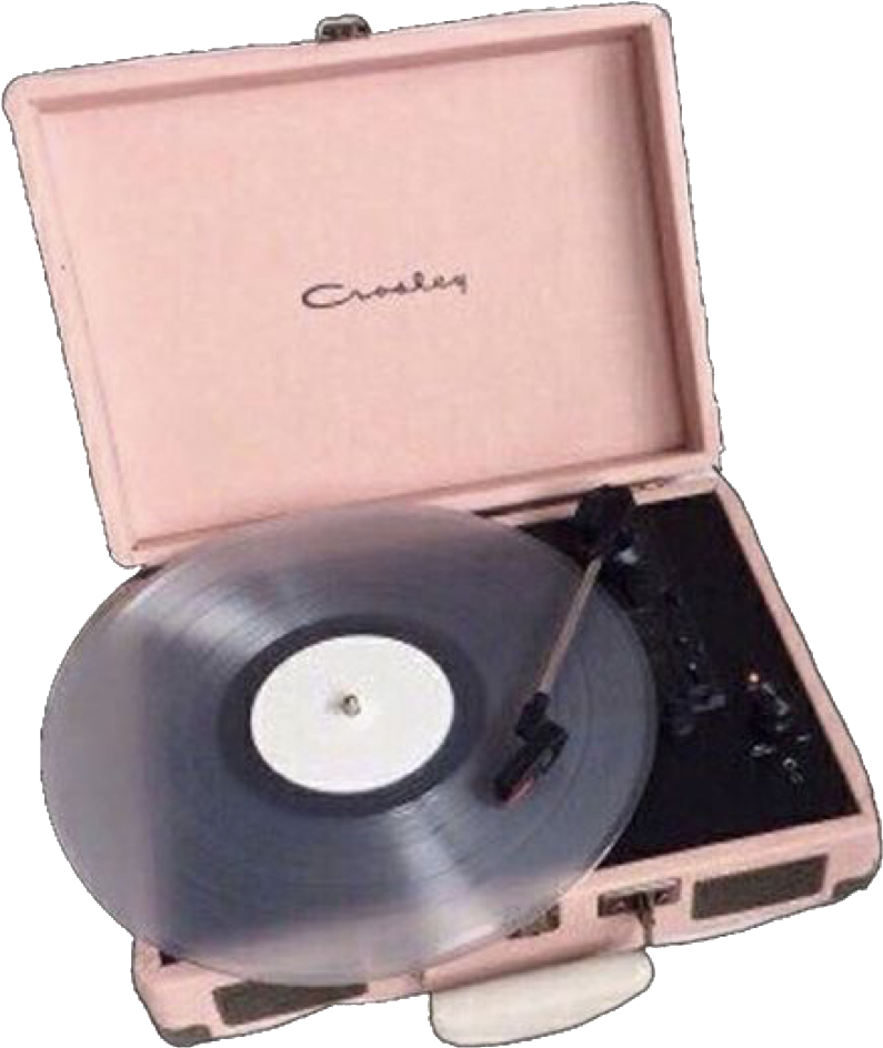 #pink #vintage #vinyl #aesthetic #tumblr #remix #remixit - Pastel Music Aesthetic Clipart (1024x979), Png Download