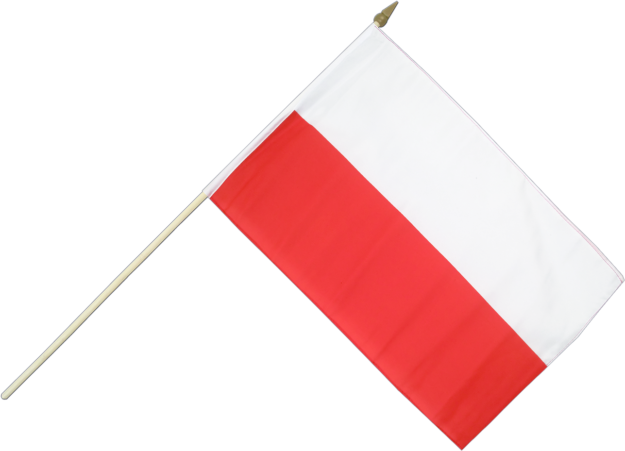 Unusual Flag Of Poland Hand Waving Royal Flags - Flag Clipart (1500x1260), Png Download