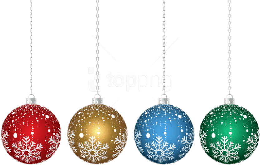 Download Download Christmas Hanging Ornaments Transparent Png ...