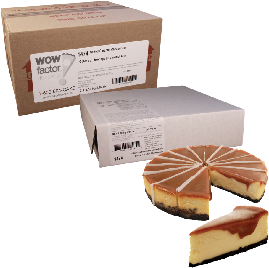 Salted Caramel Cheesecake - Wow Factor Desserts Clipart (1000x1000), Png Download