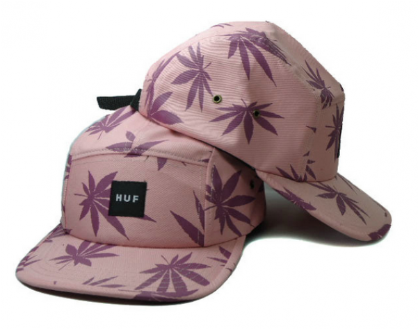 Huf Box Logo 5 Panel Leaf Strapback Light Pinkpurple - Baseball Cap Clipart (600x600), Png Download