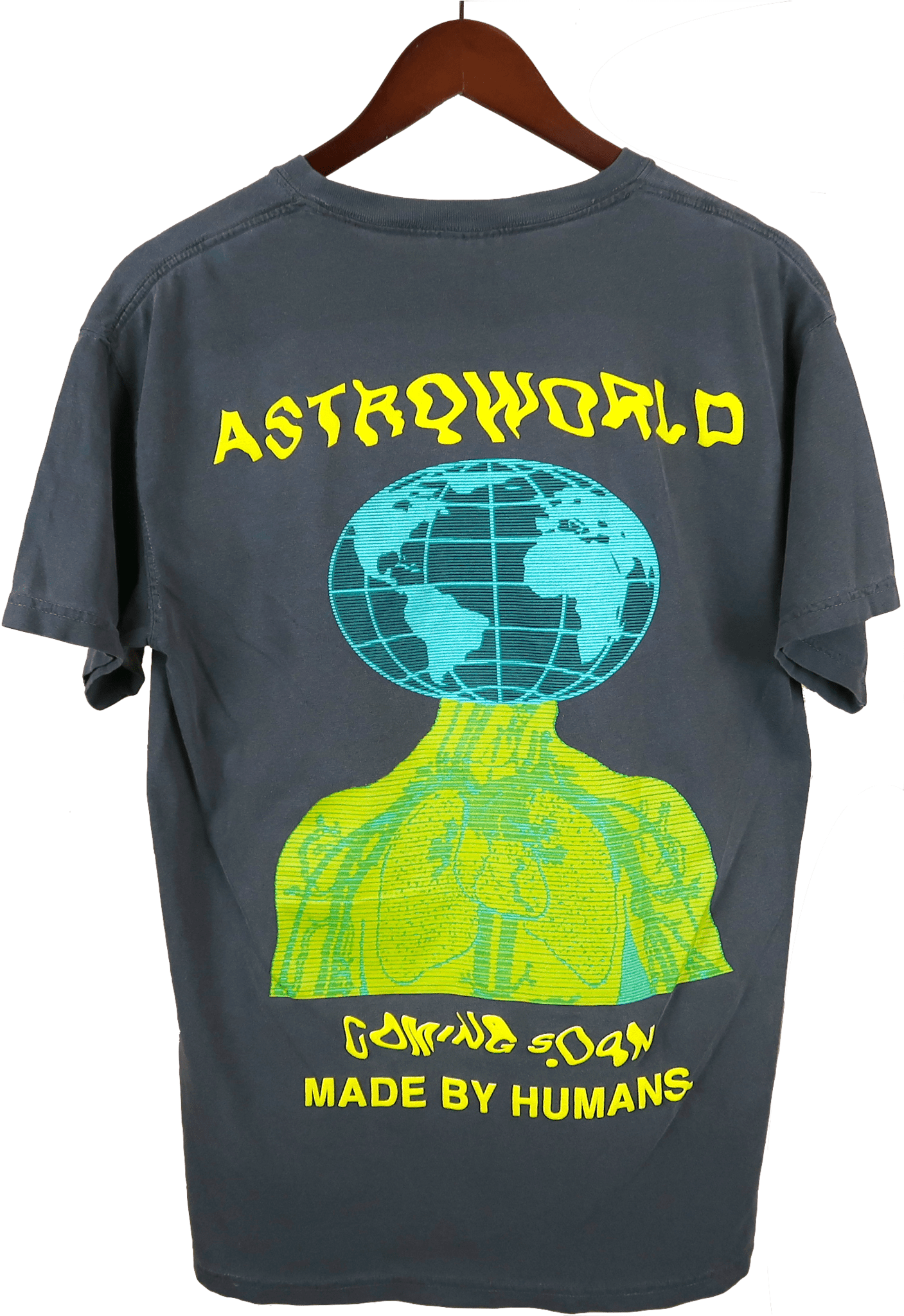Travis Scott Astroworld T-shirt Merchwav - Astroworld Made By Humans Hoodie Clipart (1422x2048), Png Download