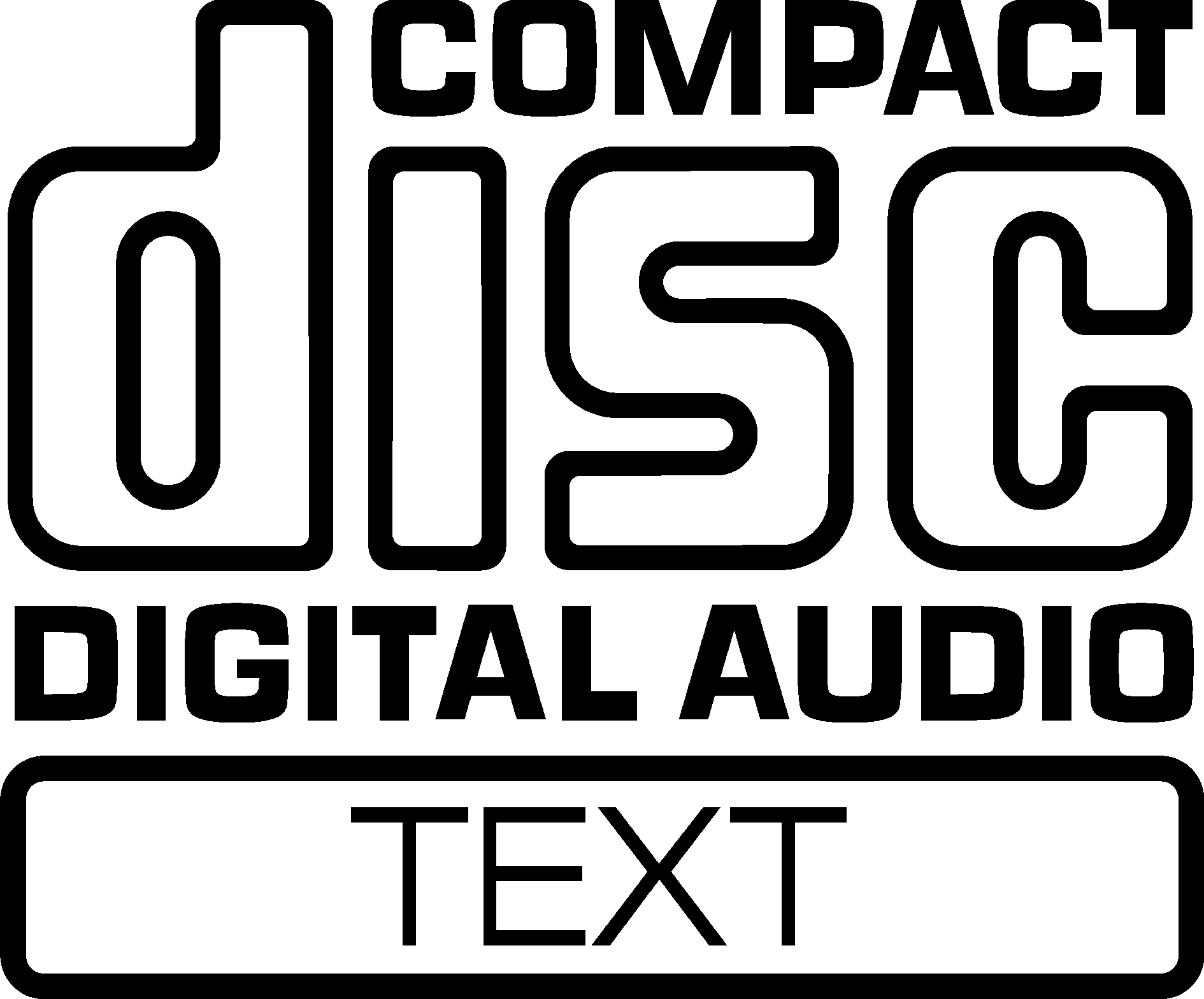 Cd Audio Text - Compact Disk Digital Audio Logo Png Clipart (1890x1568), Png Download