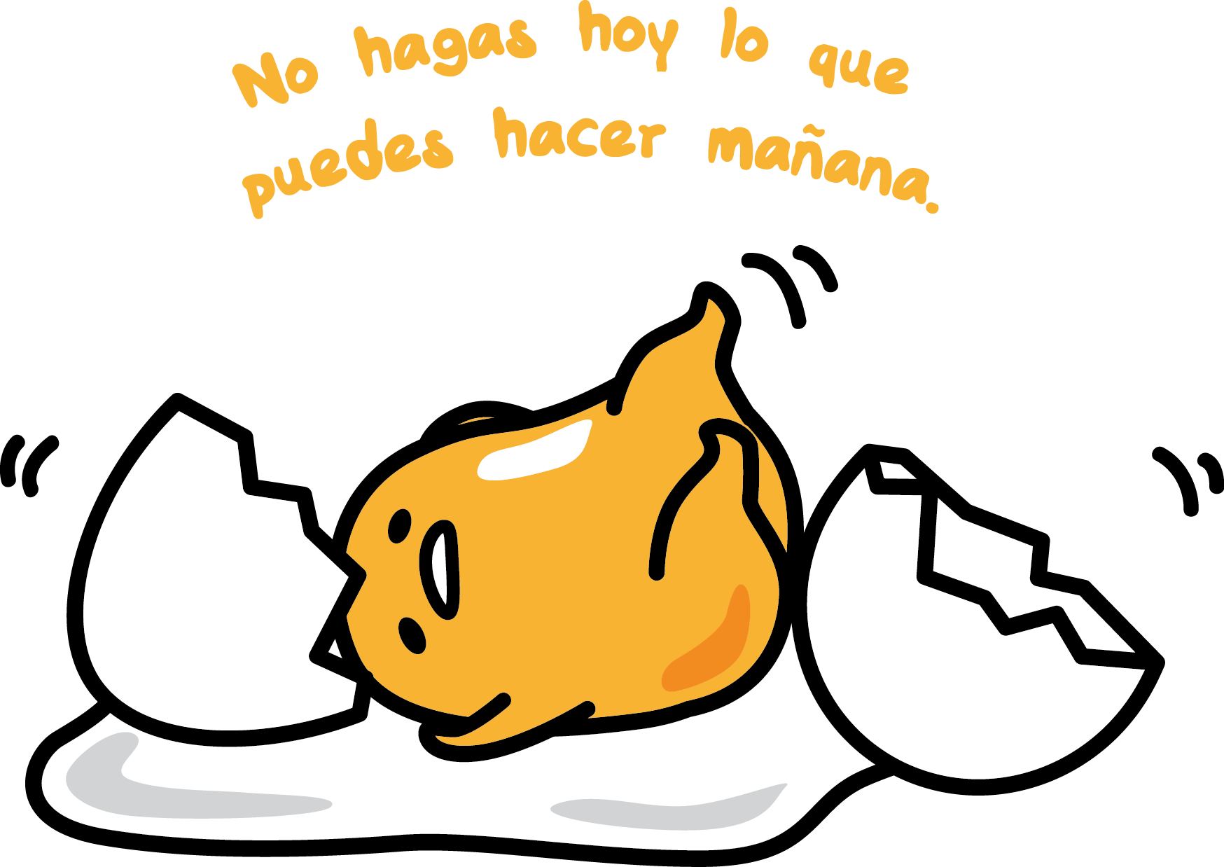 Gudetama - Gudetama's Guide To Life Clipart (1748x1238), Png Download