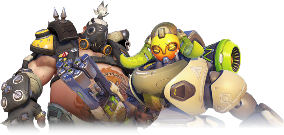 Orisa & Roadhog - Overwatch Sonic The Hedgehog Clipart (1150x844), Png Download