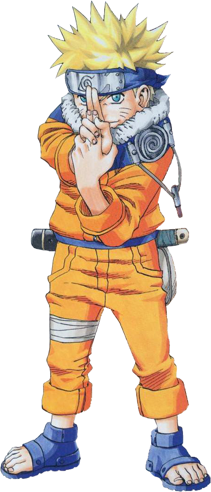 Uzumaki Naruto - Naruto Uzumaki Transparent Background Clipart (421x983), Png Download