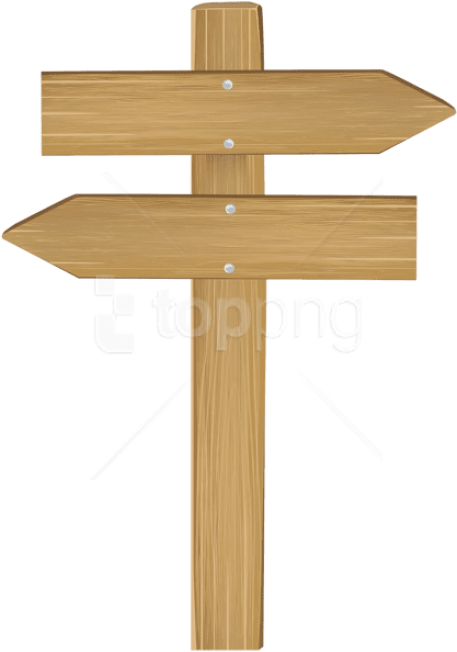 Free Png Double Wooden Arrow Sign Png Png Images Transparent - Cross Clipart (480x658), Png Download