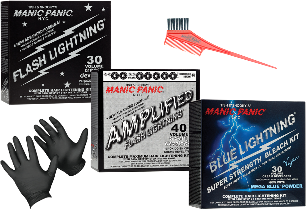 Manic Panic 30 Volume Flash Lightning Bleach , Png Clipart (987x676), Png Download