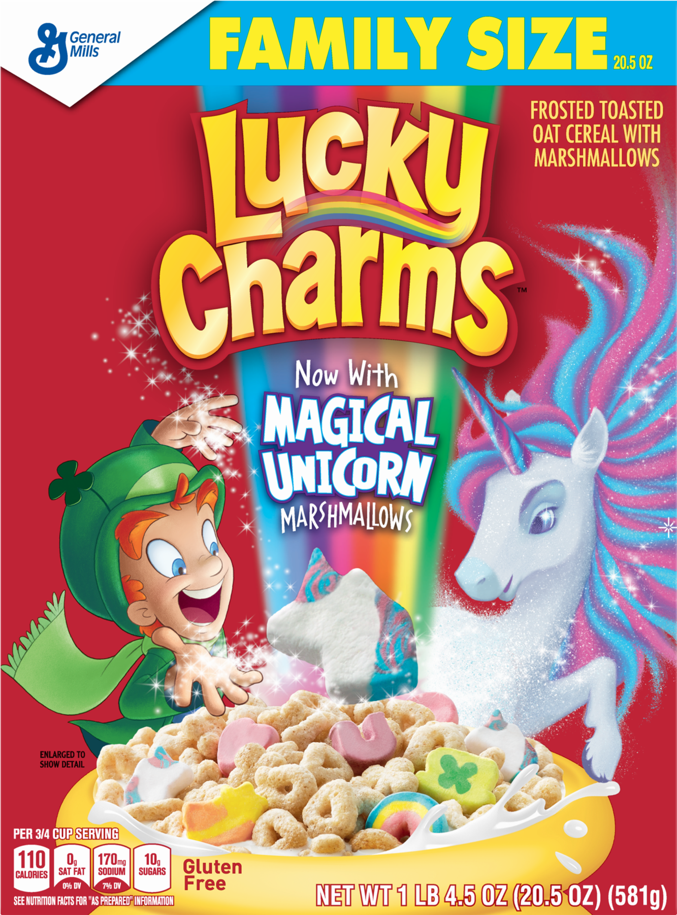 General Mills Family Size Cereal Bundles - Corn Flakes Lucky Charms Clipart (1800x1800), Png Download