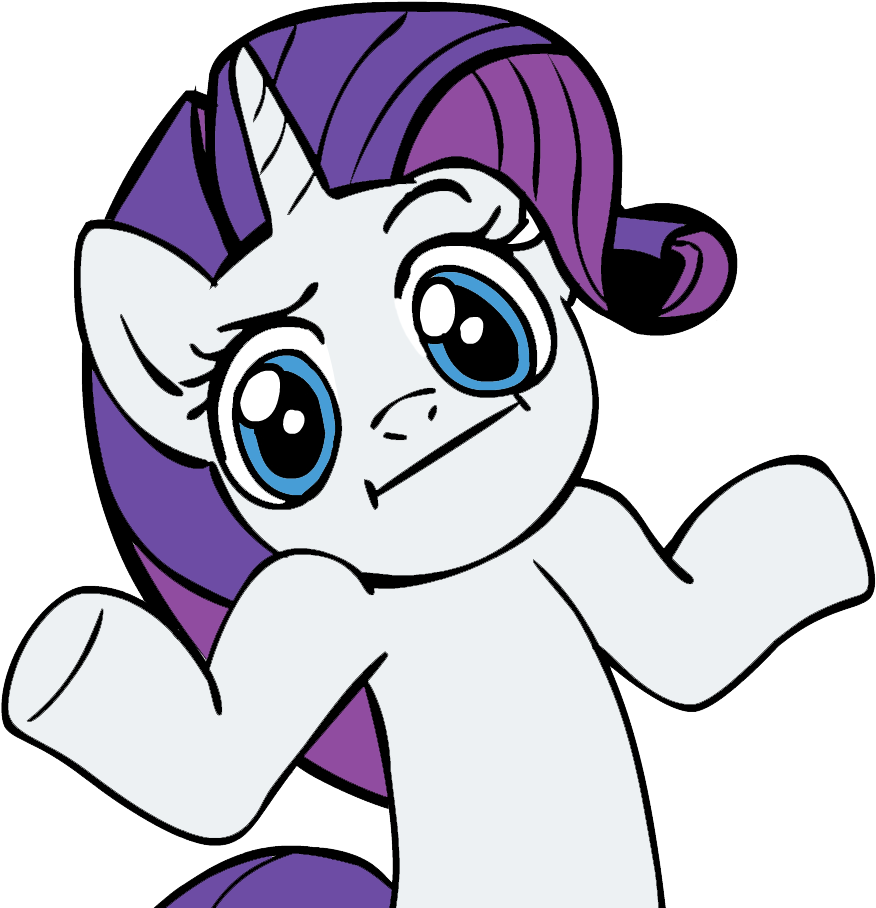My Little Pony » Thread - Rarity I Don T Know Clipart (876x908), Png Download