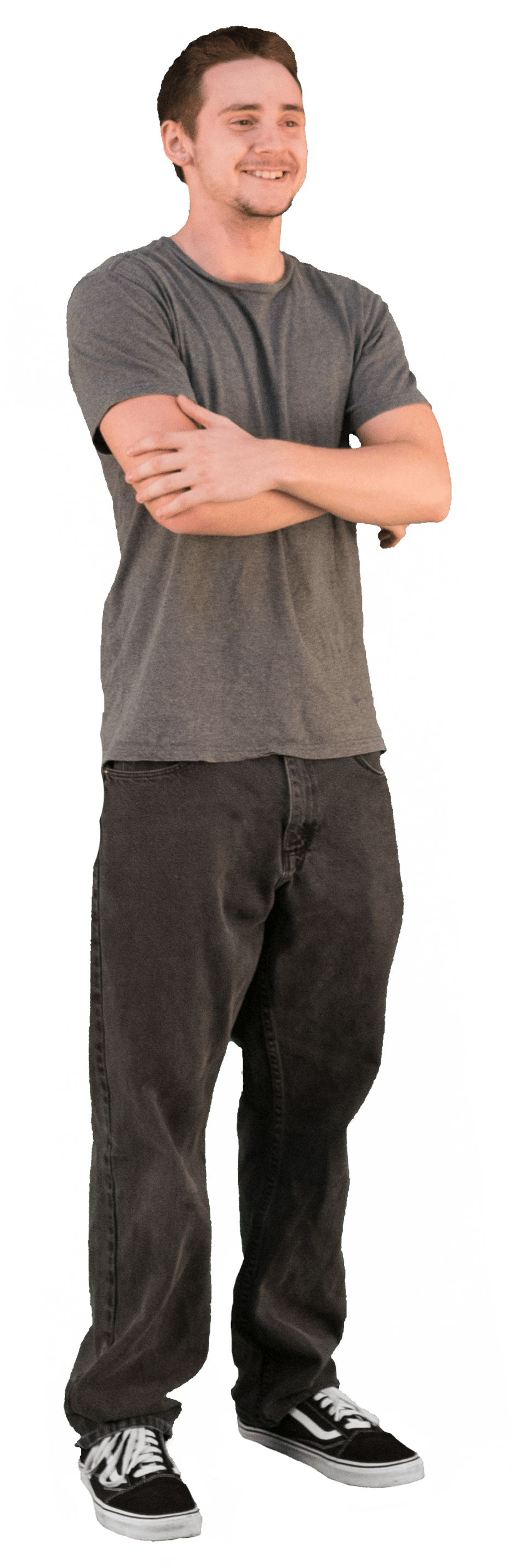2d Cut Out People Casual V 6 Cadrender Store - Standing People Clipart (1200x3000), Png Download