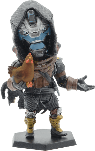 Cayde-6 With Chicken Bigshot Toyworks Figure - Destiny 2 Cayde 6 Action Figure Clipart (600x600), Png Download