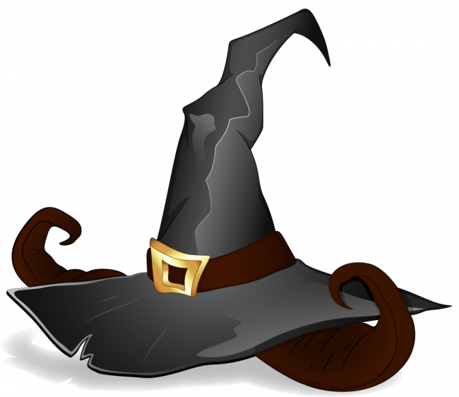 Halloween Witch Hat Png Clipart (650x562), Png Download