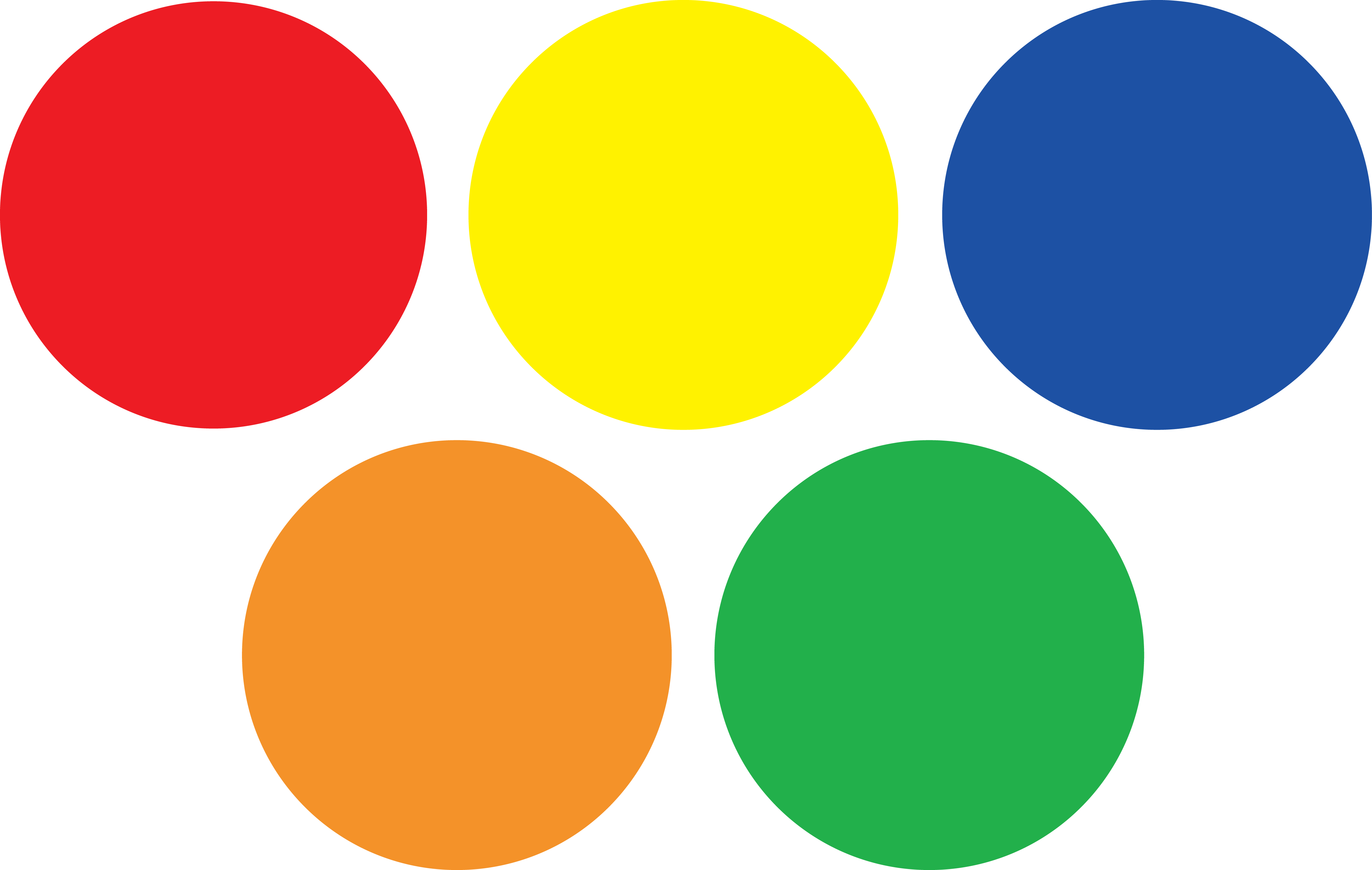 Colors Clipart Colorful Circle - Color Circles Clipart - Png Download (4417x2800), Png Download