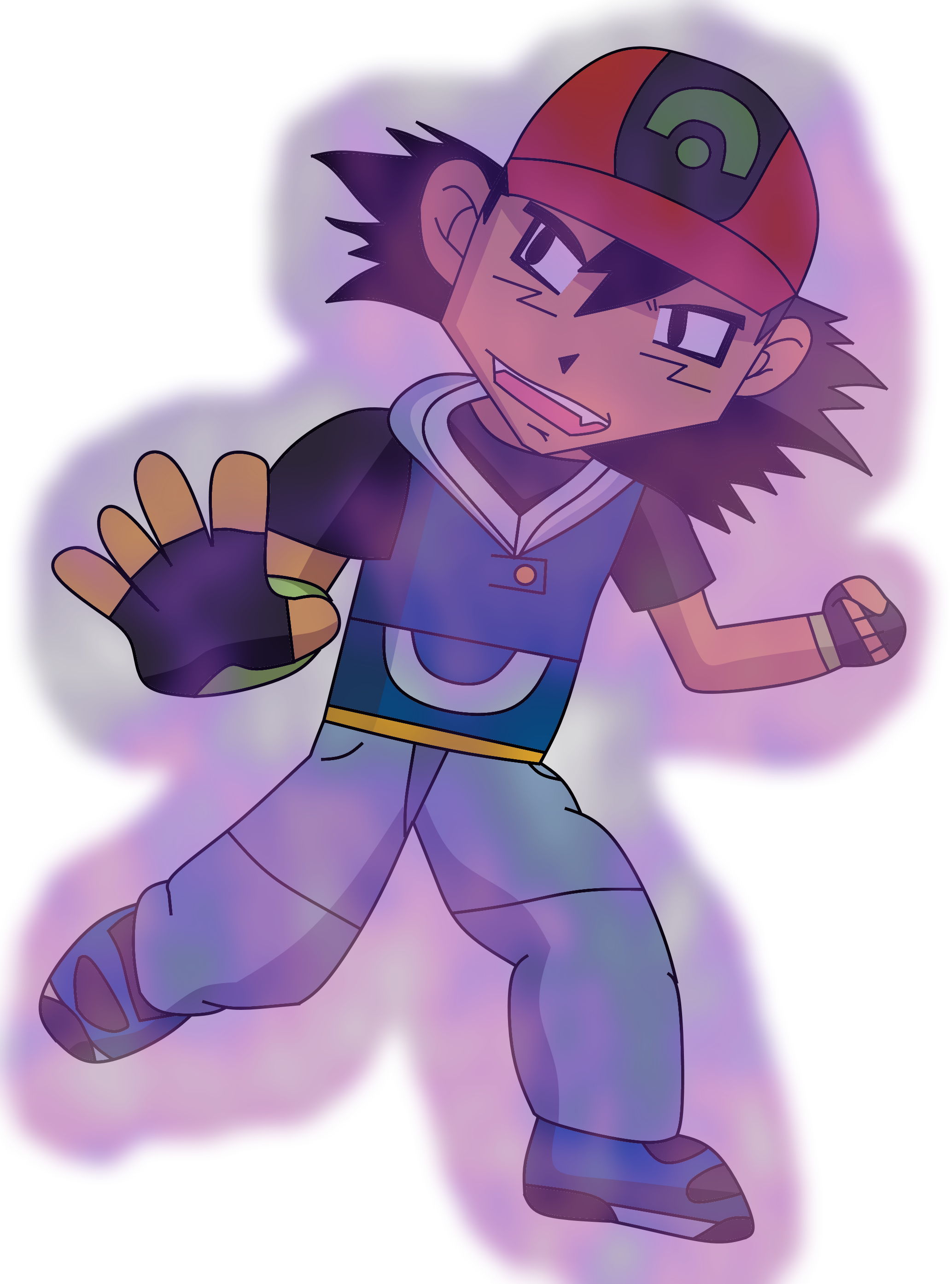 Ash Ketchum Pok Mon Art Transprent Png - Evil Ash Ketchum Png Clipart (2067x2787), Png Download