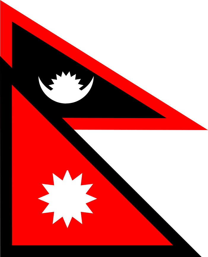 Nepal - Nepal Flag And Map Clipart (701x869), Png Download