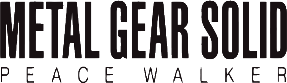 Metal Gear Solid Peace Walker Clipart (1000x328), Png Download
