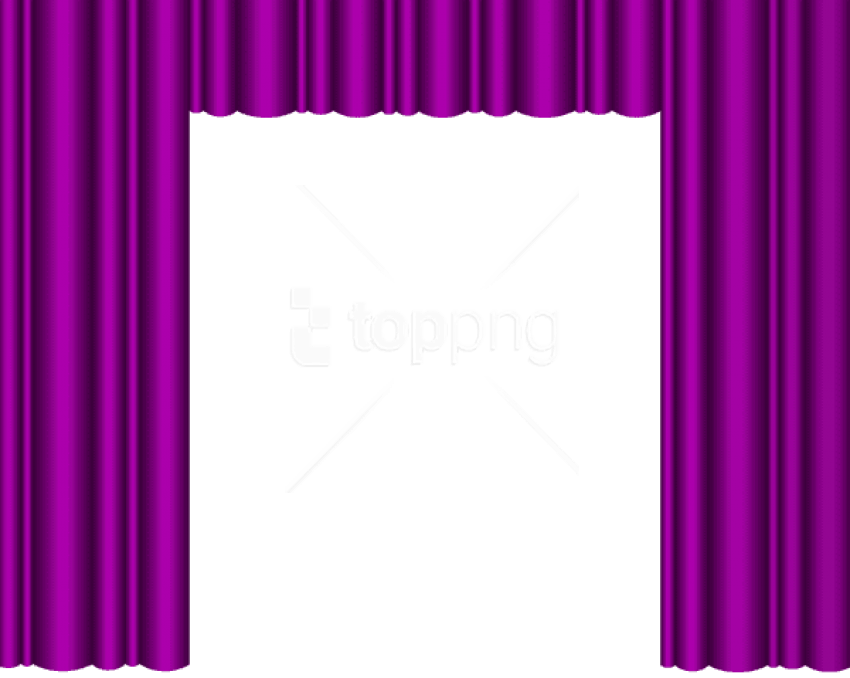Purple Stage Curtains Png Clipart (850x678), Png Download