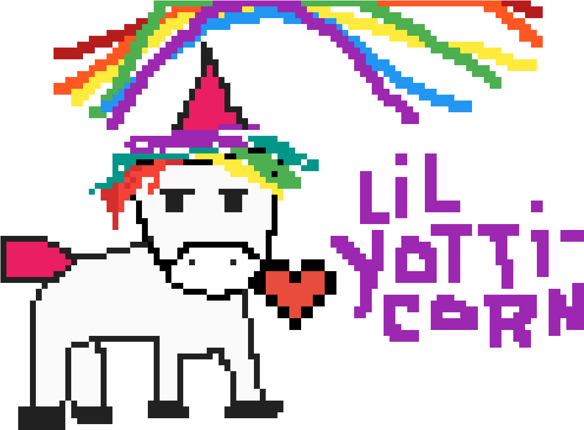 Dee Dee's Lil Yotti-corn Clipart (1200x1200), Png Download