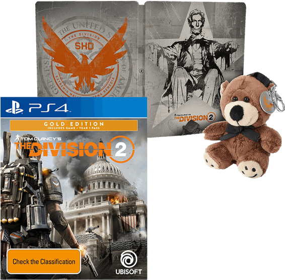Tom Clancy's The Division 2 Lincoln Steelbook Edition - Division 2 Gold Edition Ps4 Clipart (566x556), Png Download