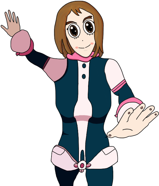 Tsuyu Tag My Hero Academia Art - Cartoon Clipart (556x650), Png Download