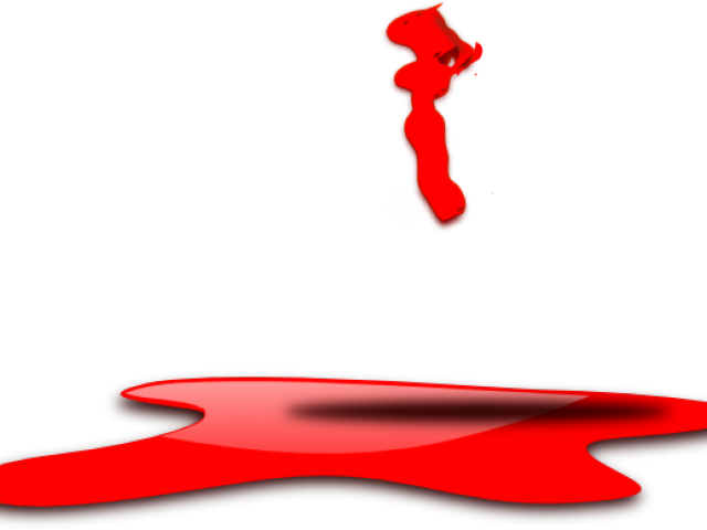 Blood Clipart Trasparent - Puddle Of Blood Clipart - Png Download (640x480), Png Download