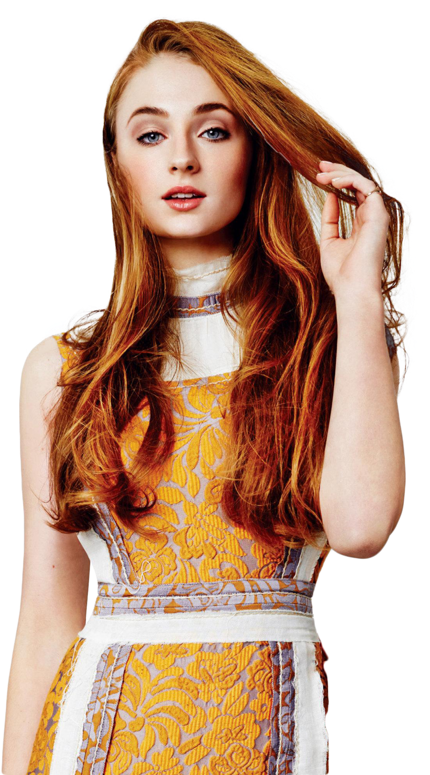 Sophie Turner Clipart - Sophie Turner Red Hair Photoshoot - Png Download (1024x1533), Png Download
