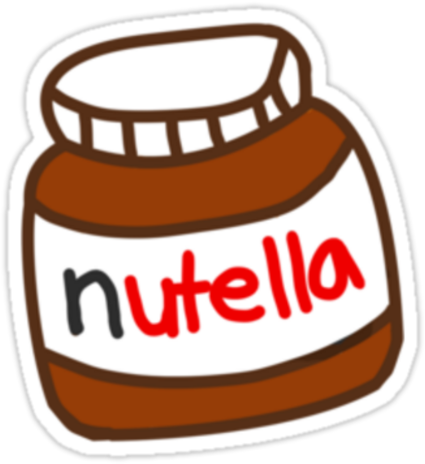 Nutella Clipart Tumbler - Stickers Nutella - Png Download (1024x1024), Png Download
