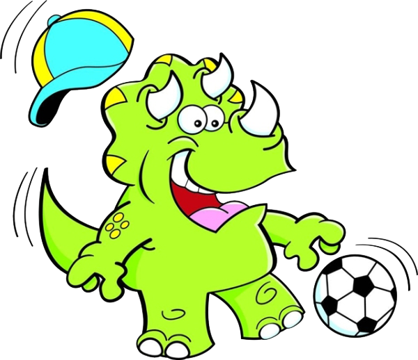 Triceratops Dinosaur Football Clip Art - Dibujo De Paolo Guerrero - Png Download (600x518), Png Download