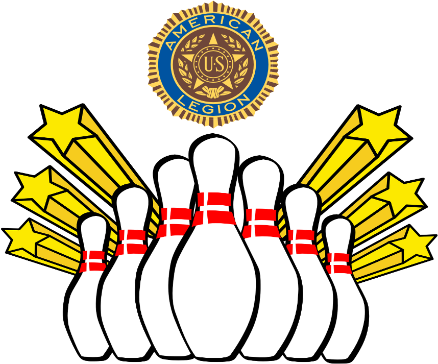 Legion Bowling - Clip Art Bowling Pins - Png Download (987x740), Png Download