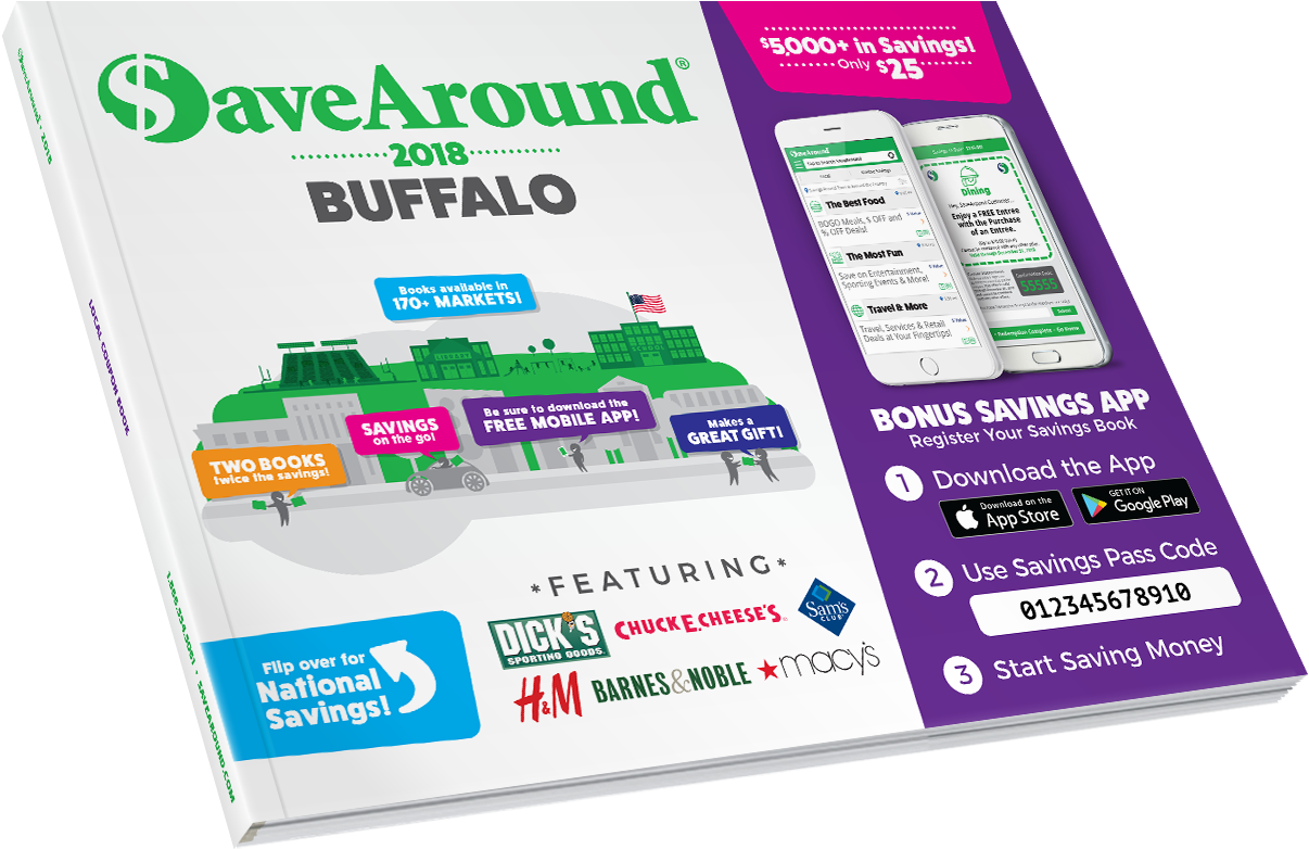 In Addition To Our Great Local Coupons And Incredible - Savearound Coupon Book Clipart (1300x856), Png Download