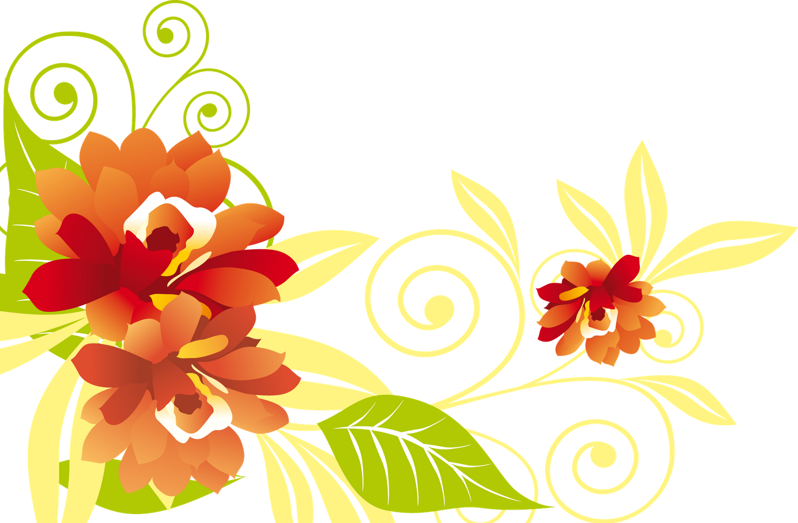 Go To Image - Colorful Png Flowers Clipart (1600x1049), Png Download