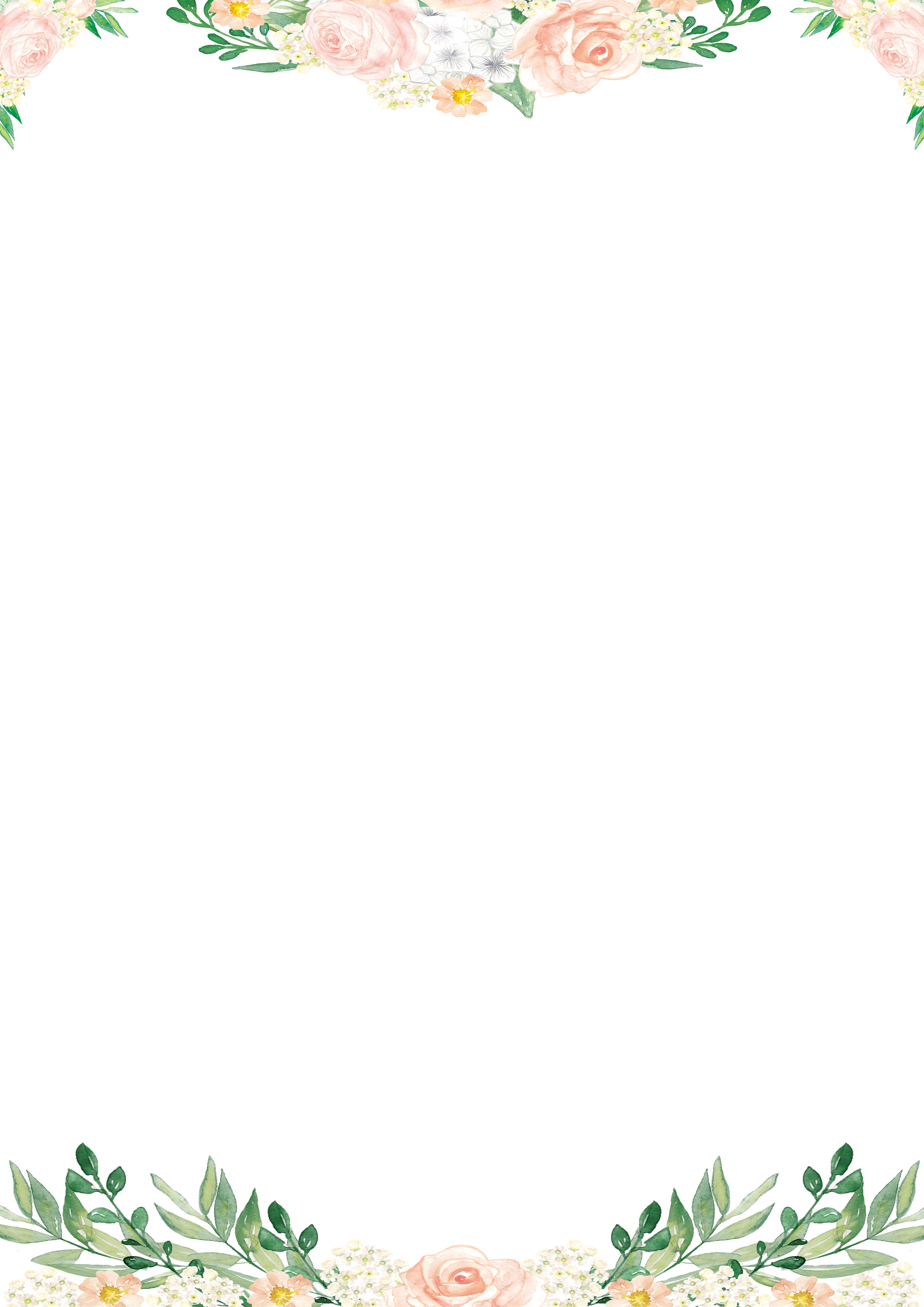 Wedding Flowers Png Free Hd - Border Aesthetic Clipart (724x1024), Png Download