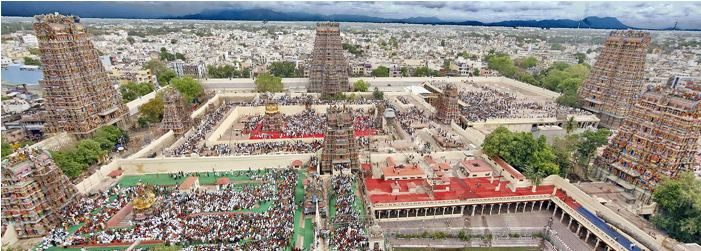 Meenakshi Amman Temple - Temple Madurai Meenakshi Amman Clipart (700x525), Png Download