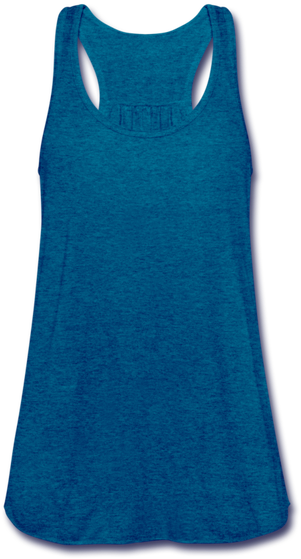 Heathered Navy Flowy Racerback Tank - Active Tank Clipart (600x600), Png Download