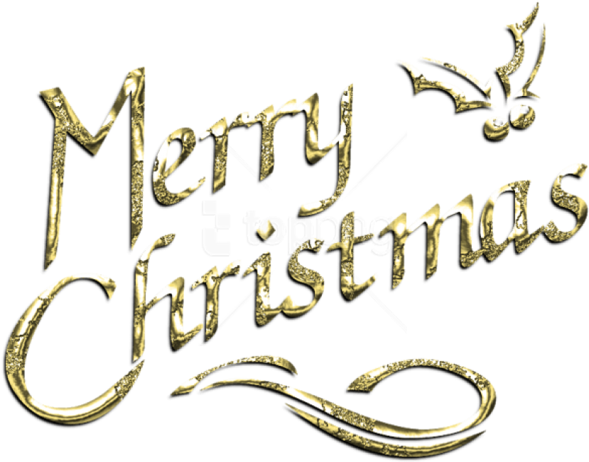 Free Png Merry Christmas Decorative Text Label Png - Merry Christmas Transparent Background Png Clipart (850x675), Png Download
