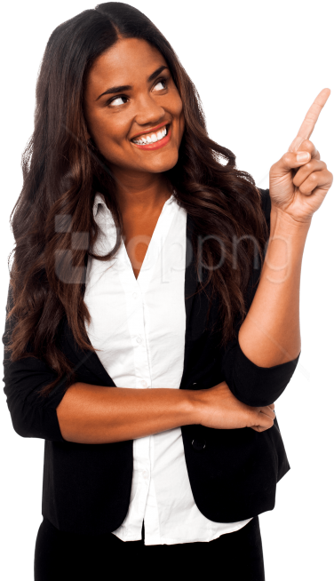 Download Women Pointing Right Png Images Background - African American Woman Png Clipart (480x722), Png Download