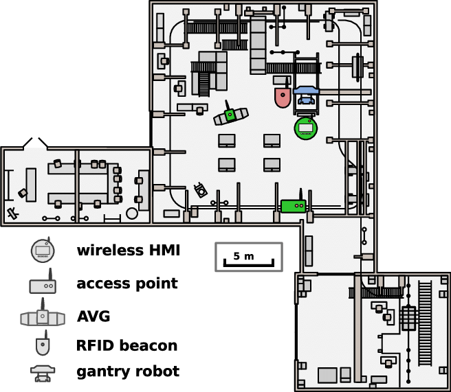 Floor Plan Of The Experimental And Digital Factory - Floor Plan Clipart (656x571), Png Download