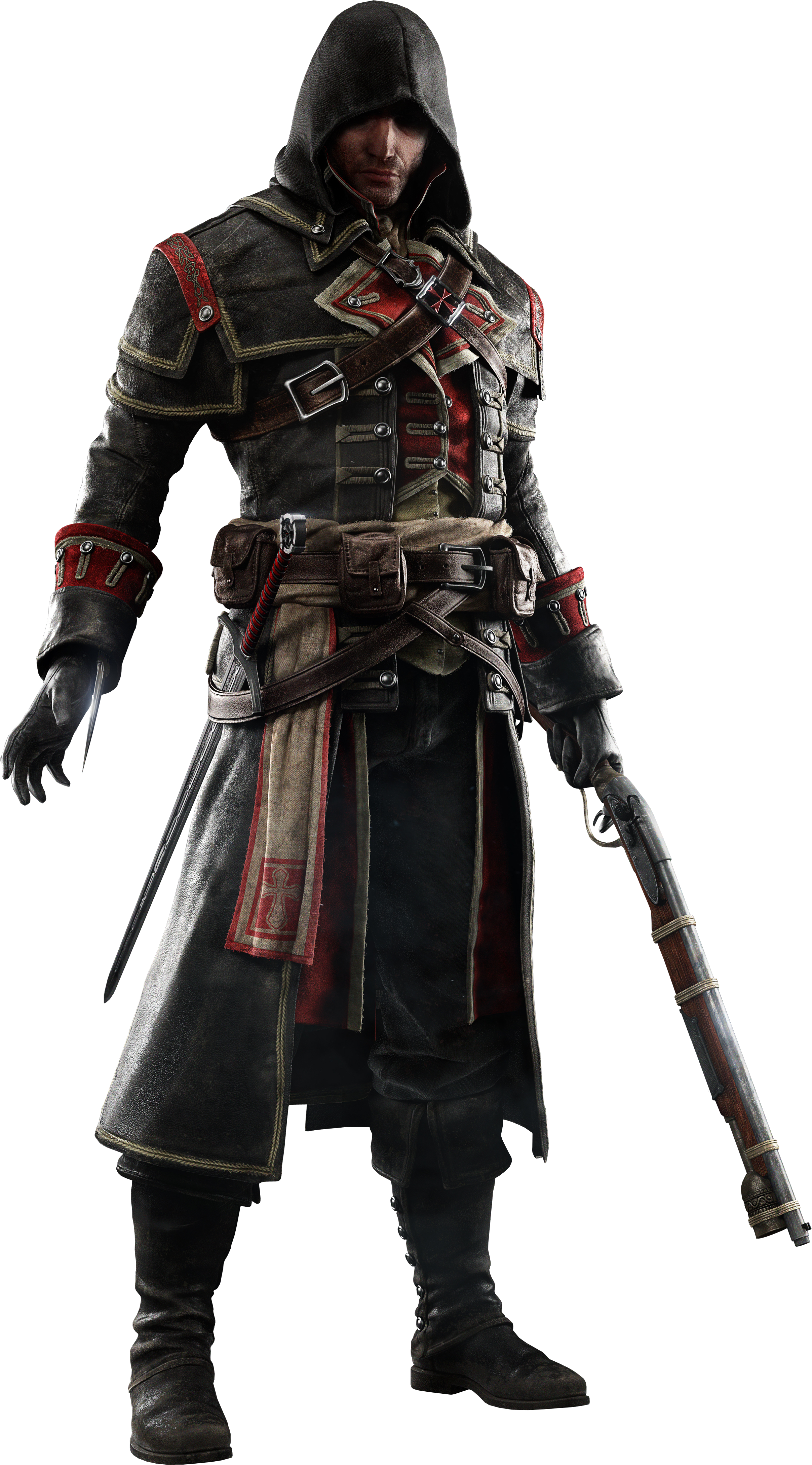Assassin's Creed Rogue Shay Clipart (2450x4376), Png Download