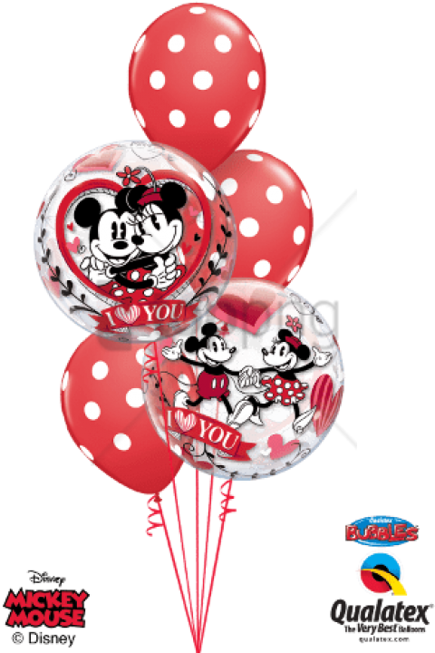 Free Png Download Mickey & Minnie Polka Dots - Welcome Baby Balloons Clipart (480x720), Png Download