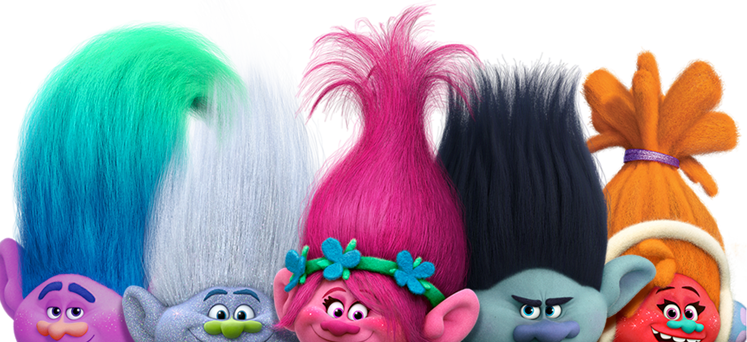 Imagem Relacionada Branch Trolls, Invitaciones Trolls, - Free Trolls Party Invitation Template Clipart (1500x687), Png Download